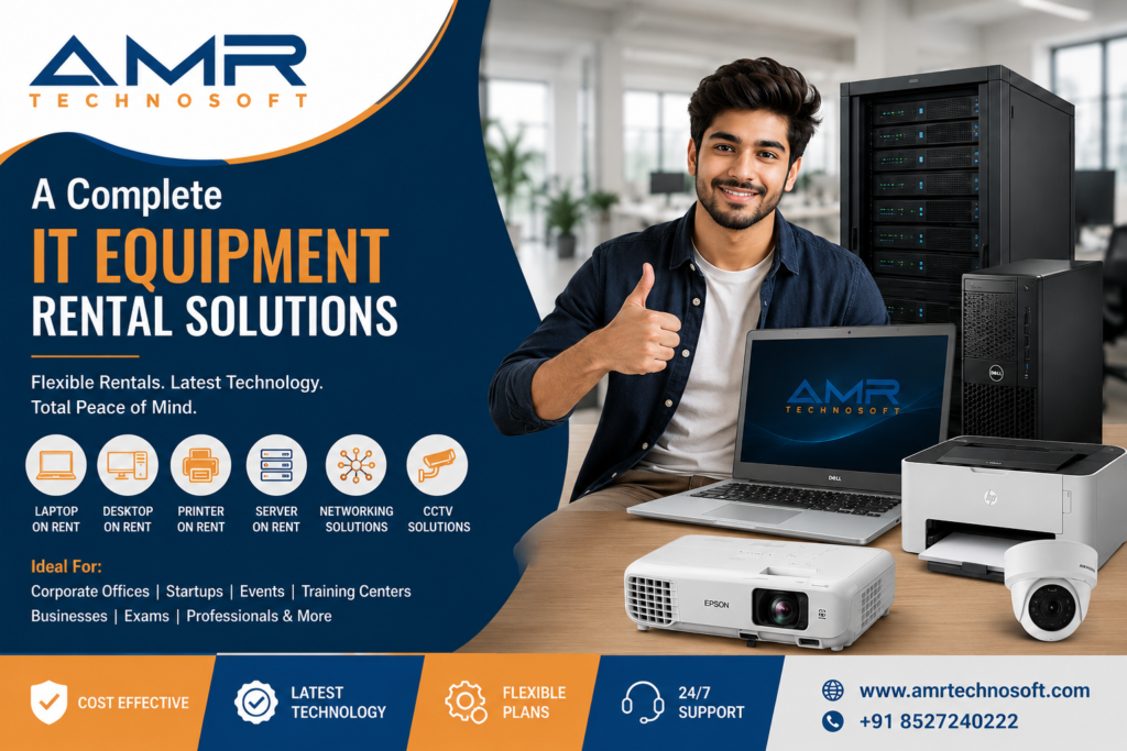 AMR Technosoft which one of the best service provider in your support for laptop and computer on rent